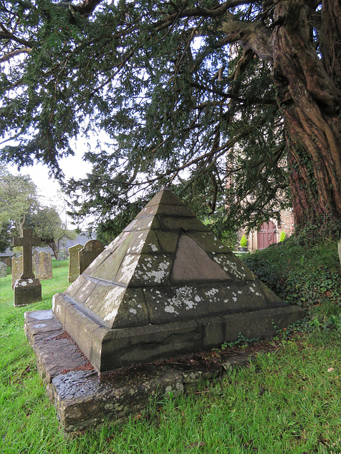 berry pomeroy church, devon , c19 pyramid tomb of elizabeth howard +1810 (1)