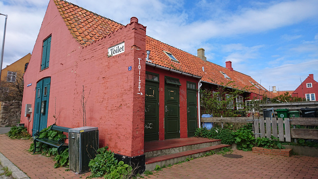 Gratis-WC in Svaneke, Bornholm