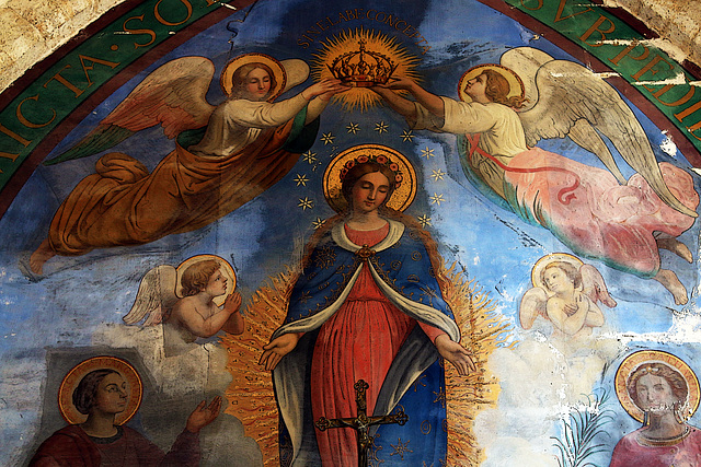 Peinture murale , église de Puiseaux