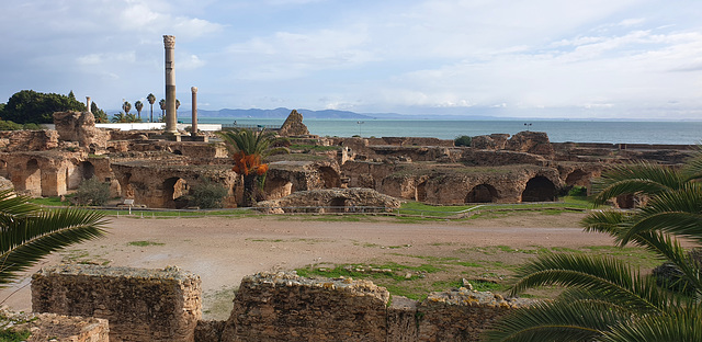 Roman Baths, Overlooking the Mediterranean