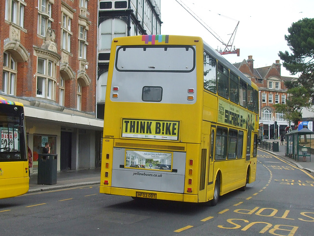 DSCF3641 Yellow Buses 428 (HF03 ODT) in Bournemouth - 27 Jul 2018 DSCF3641 Yellow Buses 428 (HF03 ODT) in Bournemouth - 27 Jul 2018