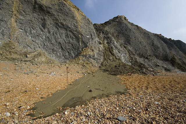 Seatown west cliff mudflow