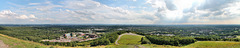 Panoramablick vom höchsten Punkt der Halde Haniel (185 m über NN)