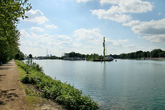 Der Rhein-Herne-Kanak mit dem Liegehafen Herne / 25.05.2019