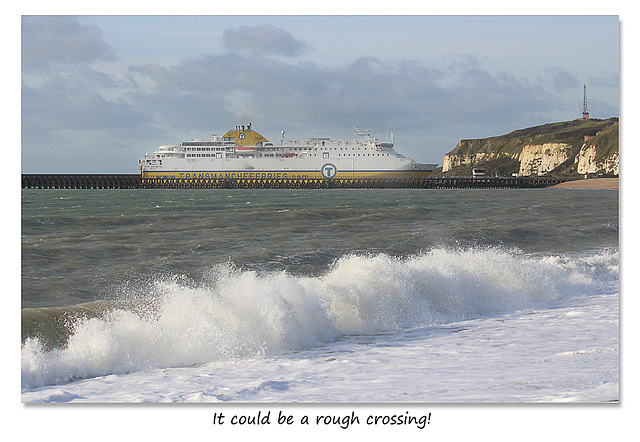 The ferry leaving Newhaven for Dieppe - 28.11.2015