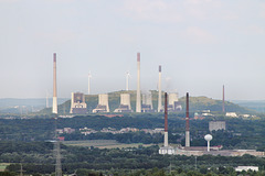 Blick nach Scholven (Halde Haniel, Bottrop-Fuhlenbrock) / 14.08.2017