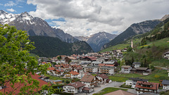 Blick über Nauders in Richtung Partitsch