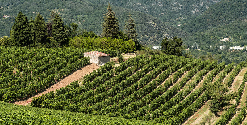 Depuis le village d'Ozon en Ardèche