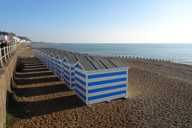 Beach Huts At Hastings