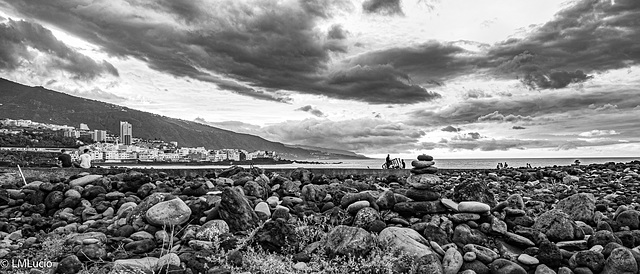 Abendstimmung in Playa Jardín, Puerto de la Cruz.