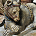 st mary's church, warwick (113)bear at feet of c16 tomb effigy of ambrose dudley, earl of warwick +1590