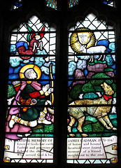 Stained glass window, All Saints, Chebsey, Shropshire