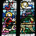 Stained glass window, All Saints, Chebsey, Shropshire