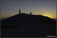 Sonnenuntergang hinter dem Mont Ventoux