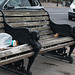 London Chelsea Embankment Sphinx bench (#0187)