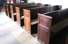 Pews, St Nicholas' Church, Curdworth, Warwickshire