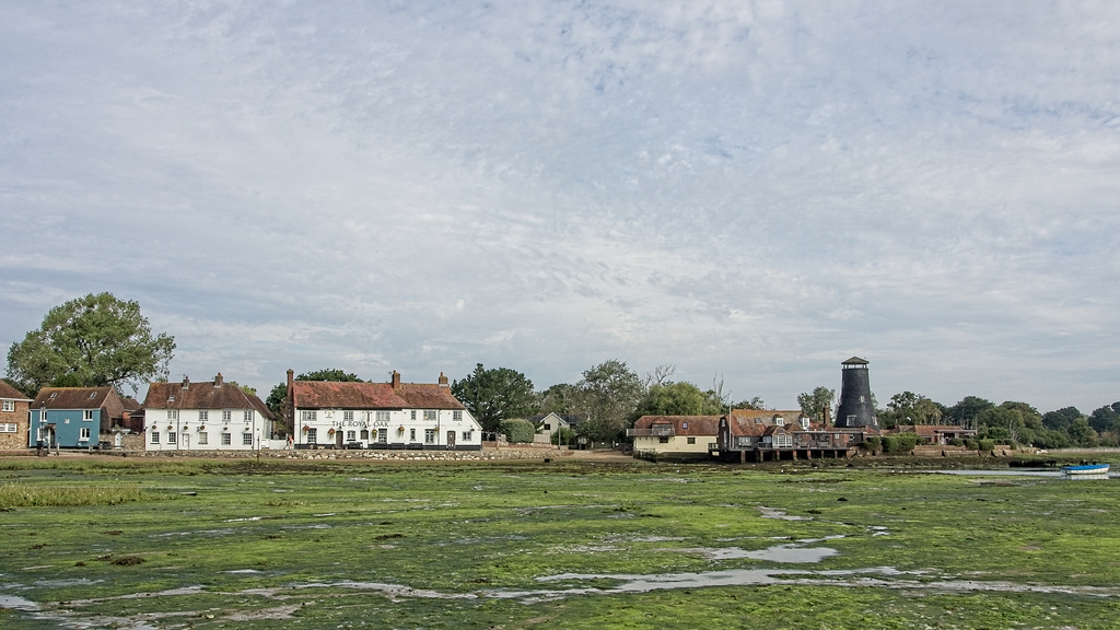 The Royal Oak and the Old Mill, Langstone Harbour