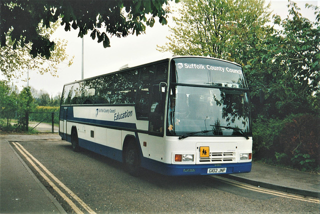 Suffolk County Council G102 JNP in Mildenhall – May 2002 (483-11)