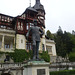 King Carol I Statue At Peles Castle