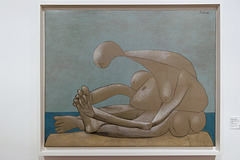 "Femme assise sur la plage" (Pablo Picasso - 1937)