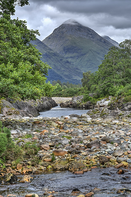River Etive with Buachaille Etive Beag in the distance