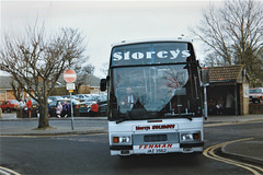Storeys Coaches JAZ 3562 (A10 AAS, C315 UFP) in Mildenhall – 30 Dec 1998 (407-13)