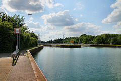 Rhein-Herne-Kanal, Oberwasser der Schleuse Herne-Ost / 25.05.2019