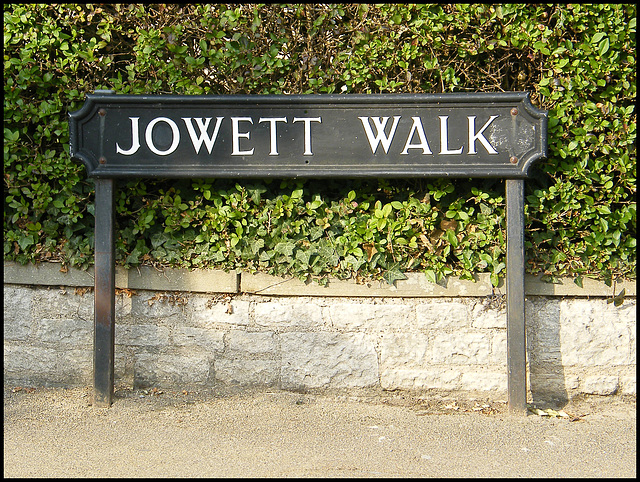 Jowett Walk street sign