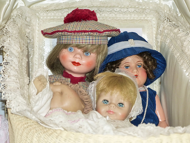 Old dolls, Pioneer Acres Museum, Alberta