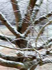 il neige ça fait mal aux yeux !