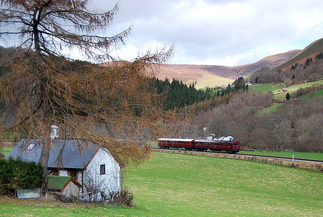 Steam Railmotor on the llangollen railway. Steam Railmotor on the llangollen railway.