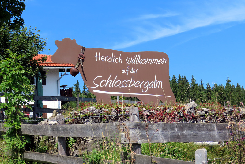 Schild Schlossbergalm