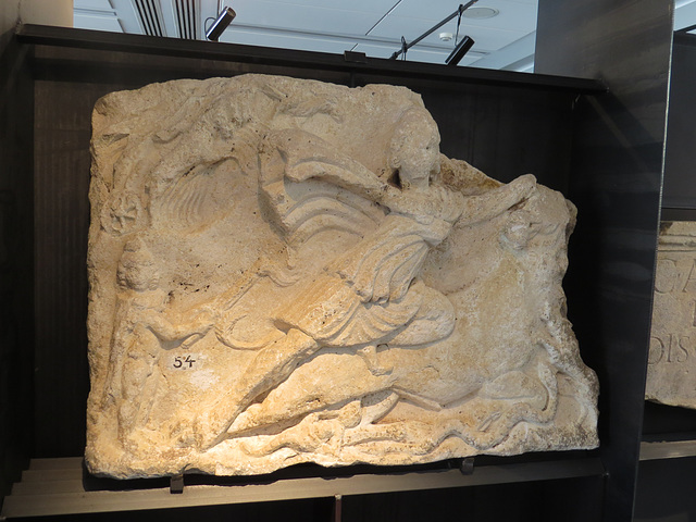 Musée archéologique de Zadar : bas-relief de Mithra.