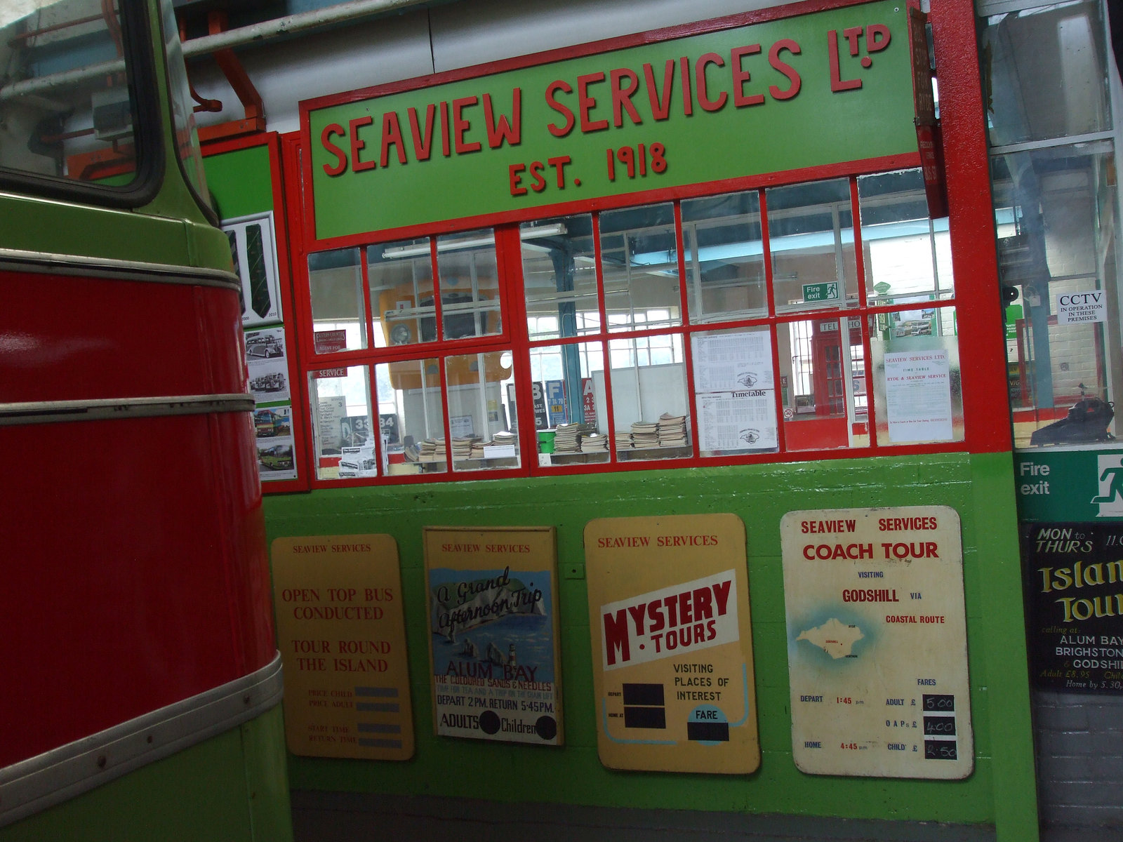 DSCF8762 Seaview Services display at the Isle of Wight Bus and Coach Museum - 6 July 2017