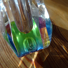 Rainbows through cut glass