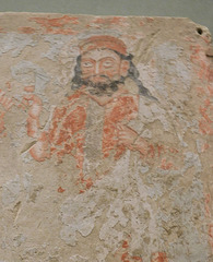 Detail of a Panel with Zeus Serapis Ohrmazd and Worshiper in the Metropolitan Museum of Art, August 2019