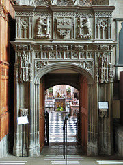 st mary's church, warwick (124)c18 entrance to the beauchamp chapel by samuel dunkley 1704