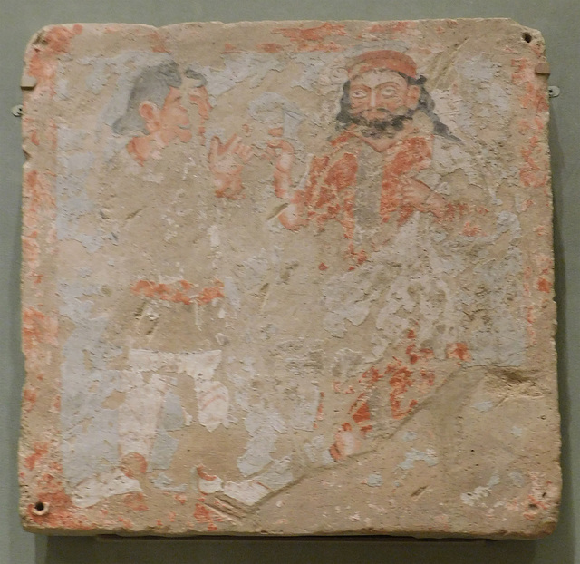 Panel with Zeus Serapis Ohrmazd and Worshiper in the Metropolitan Museum of Art, August 2019