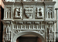 st mary's church, warwick (126)c18 entrance to the beauchamp chapel by samuel dunkley 1704