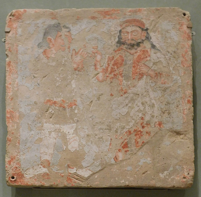 Panel with Zeus Serapis Ohrmazd and Worshiper in the Metropolitan Museum of Art, August 2019