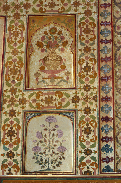 Painted flower panels