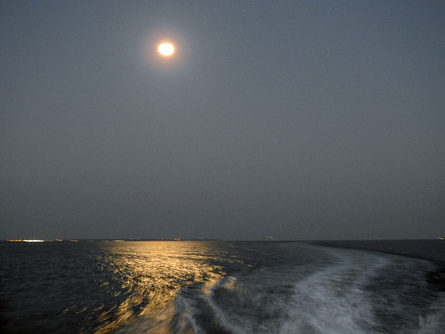 Day 3,  crossing Aransas Bay on the Lady Lori