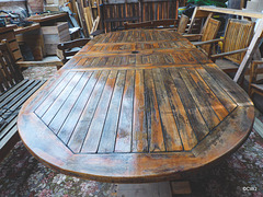Time to revarnish all the outdoor wooden furniture...