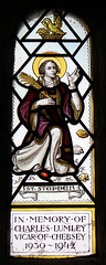 Memorial window, Chebsey Church, Staffordshire