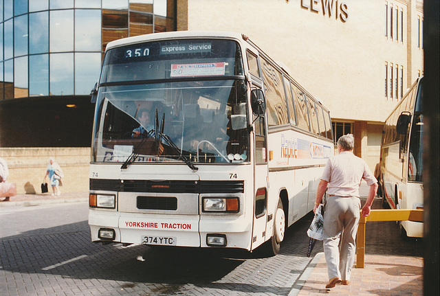 Yorkshire Traction 374 YTC (A74 YDT) at Peterborough - 15 Jul 1989 Yorkshire Traction 374 YTC (A74 YDT) at Peterborough - 15 Jul 1989