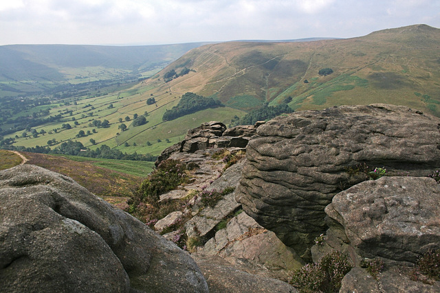 Edale and Grindslow Knoll from Ringing Roger, Peak District, Derbyshire