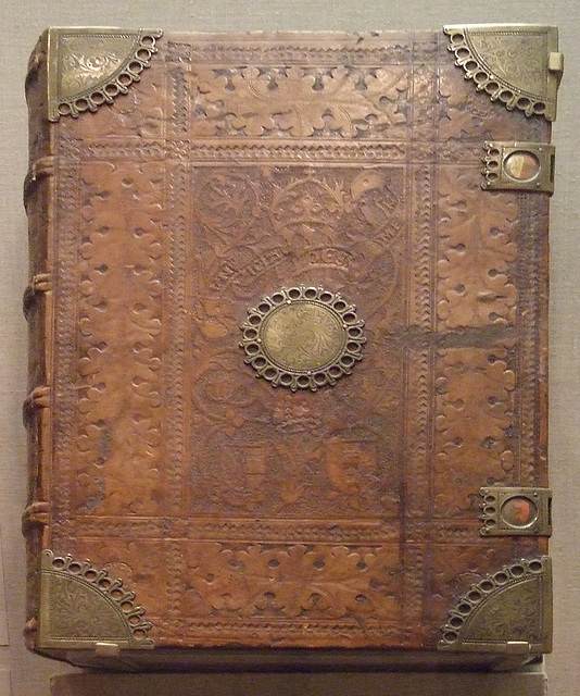 Latin Bible with Leather Binding in the Metropolitan Museum of Art, September 2010