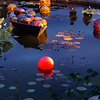 Boat and orange orb