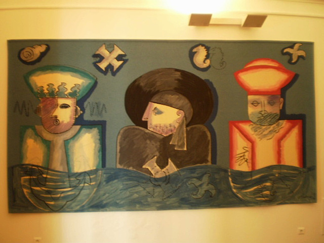 Wall tapestry of Portalegre, after the painting "Mar Tenebroso", by Costa Pinheiro.