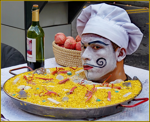 Barcellona : La Rambla - una Paella particolare...